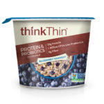Package of thinkThin Protein & Probiotics Oatmeal - Blueberry Harvest flavor