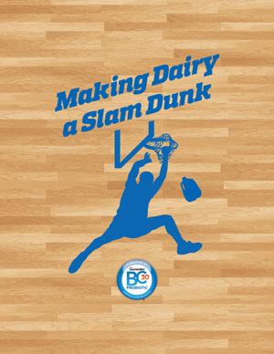logo making dairy a slam dunk